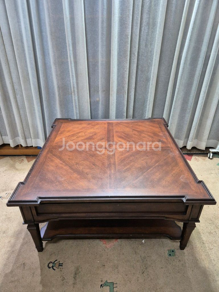 엔틱 스탠리퍼니쳐 2D coffee table--1