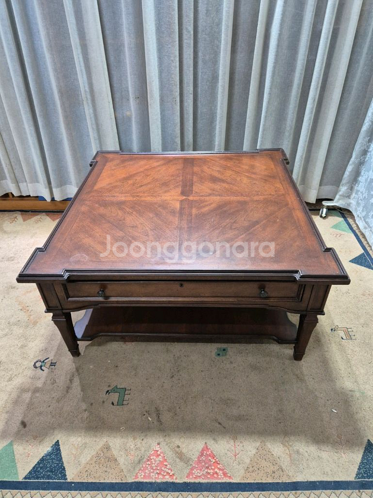 엔틱 스탠리퍼니쳐 2D coffee table--5