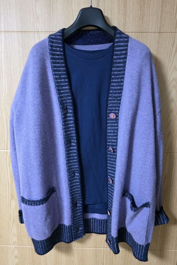 더카라 가디건+티셔츠 세트--2