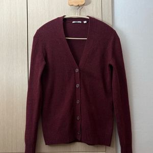 유니클로 울알파카 가디건 S