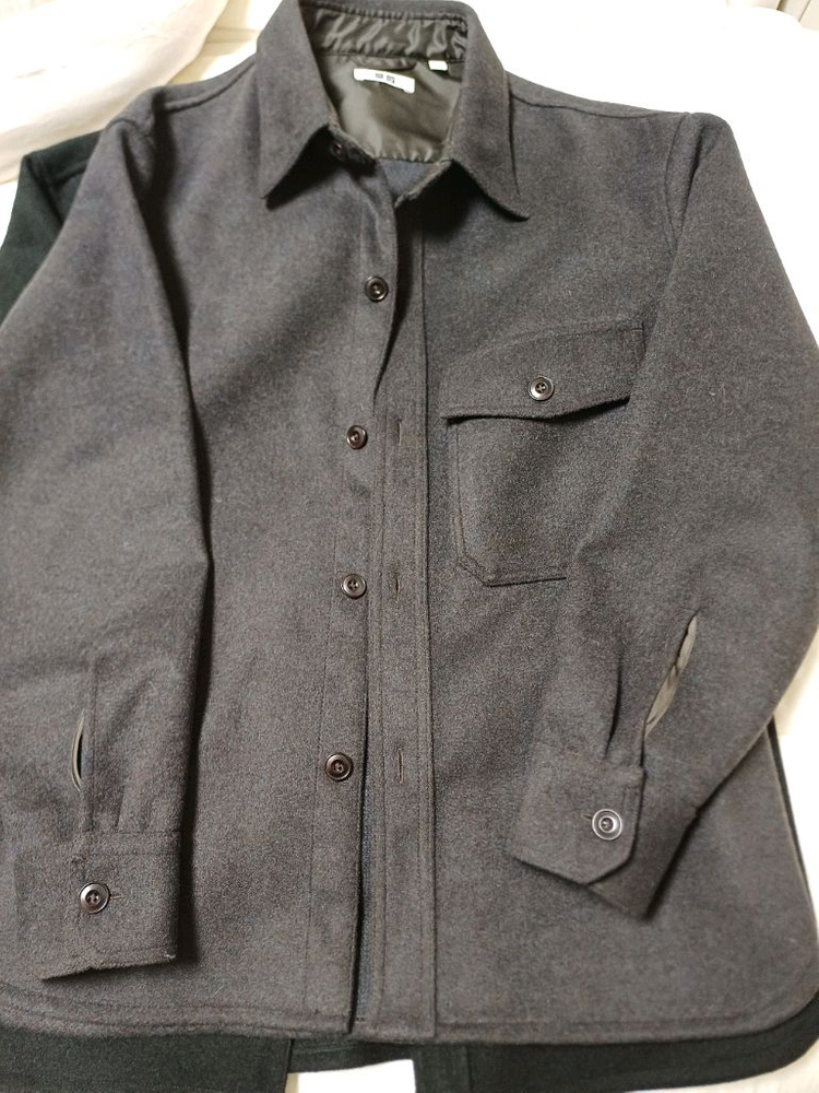 2벌일괄)유니클로 U 후리스 셔츠 자켓 L--3