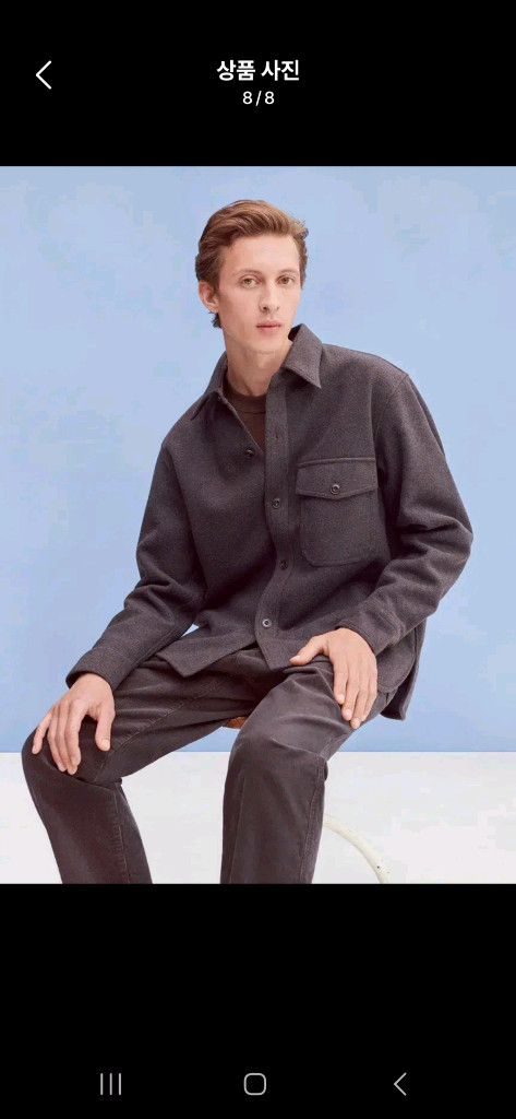 2벌일괄)유니클로 U 후리스 셔츠 자켓 L--7