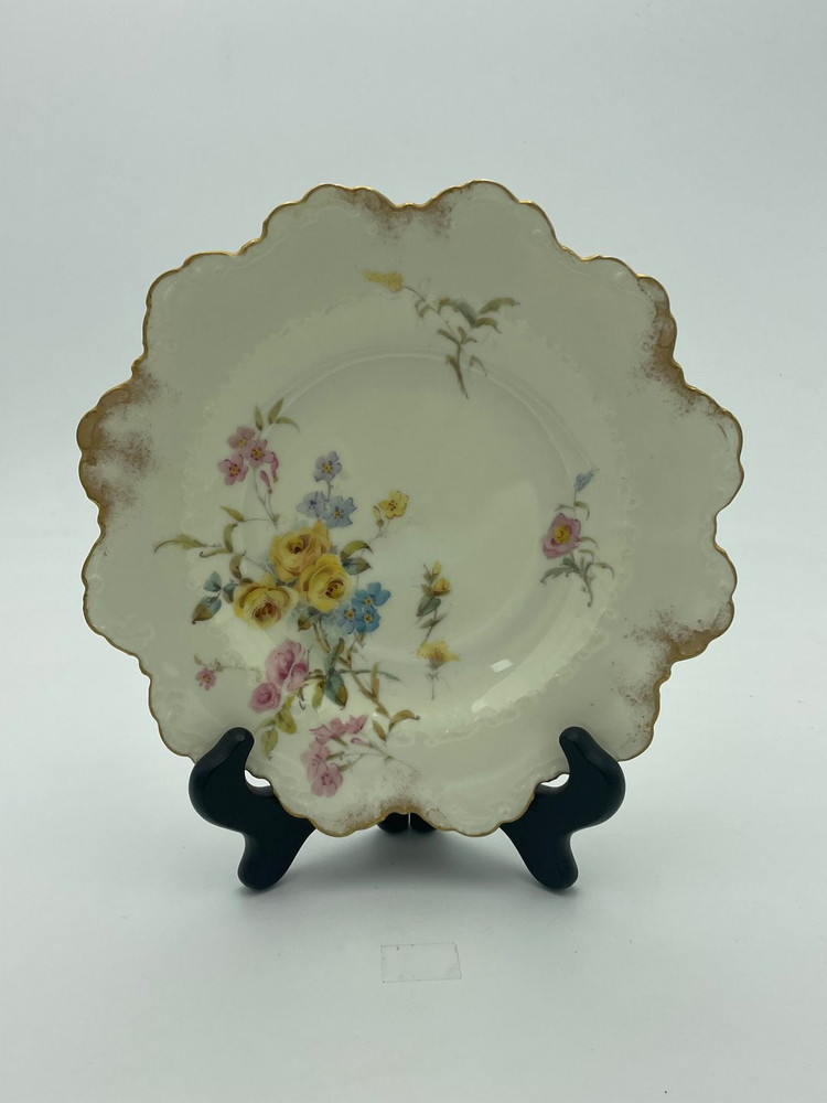 엔틱 로얄 크라운 더비 꽃무늬 플레이트 6ea .240--8