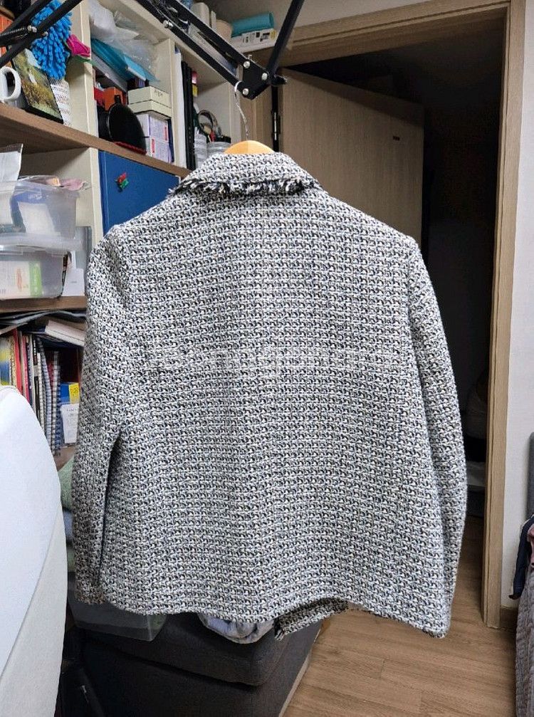 리스트 트위드 자켓 리스트자켓--2