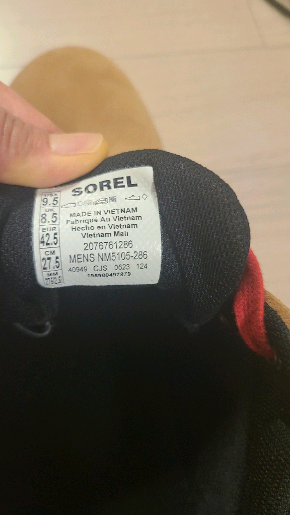 [새상품 ] 쏘렐 남성용 방수 워커 275mm--5