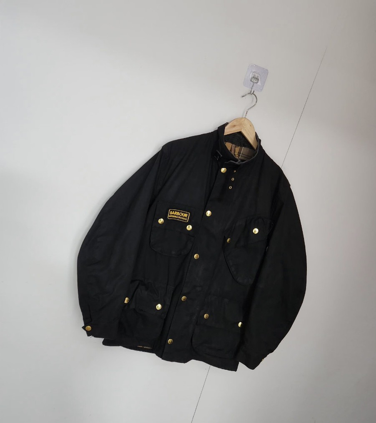 [바버] 100 남 인터네셔널 왁스자켓--3