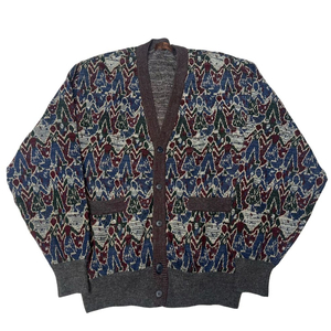 블랙미쏘니스포츠 휴먼패턴니트가디건 105 이미지