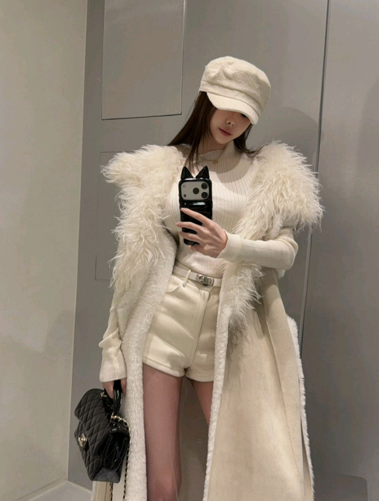 (새상품)온 버클 기모 숏 팬츠 2color 수입의류--4