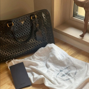 프라다 사피아노 펀칭백 한정판 정품 보증서유