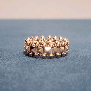 18k 로즈골드 색상 클래쉬 반지