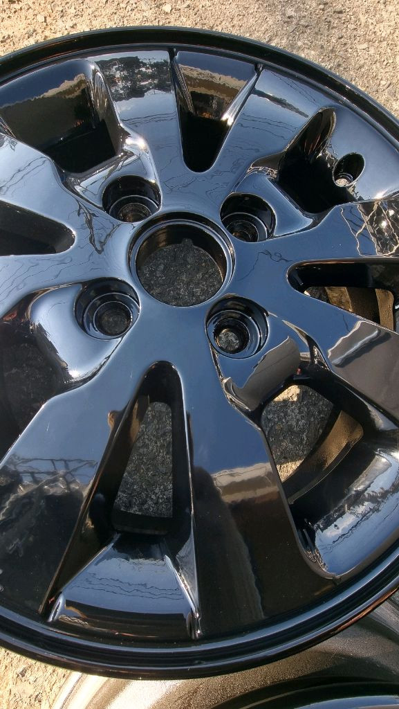 14인치 모닝 순정휠 블랙유광 이미지