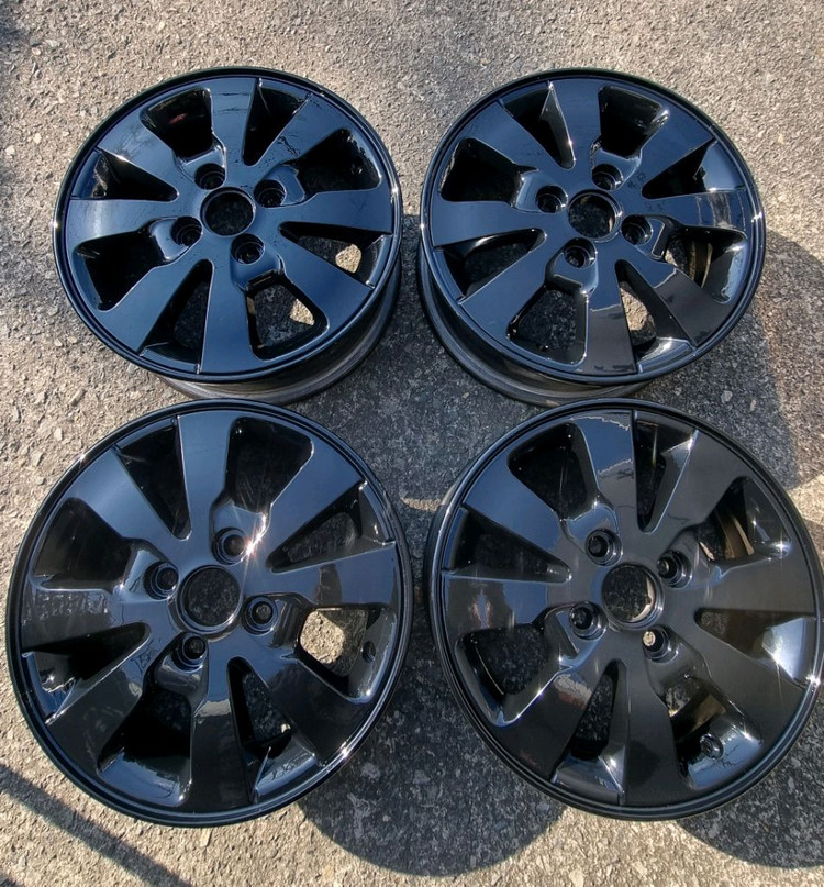 14인치 모닝 순정휠 블랙유광 이미지