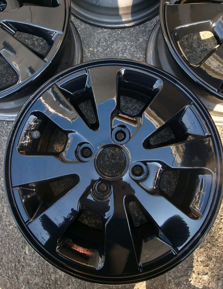 14인치 모닝 순정휠 블랙유광 이미지