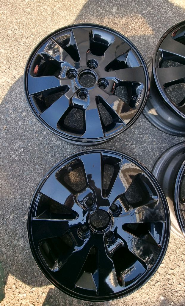 14인치 모닝 순정휠 블랙유광 이미지