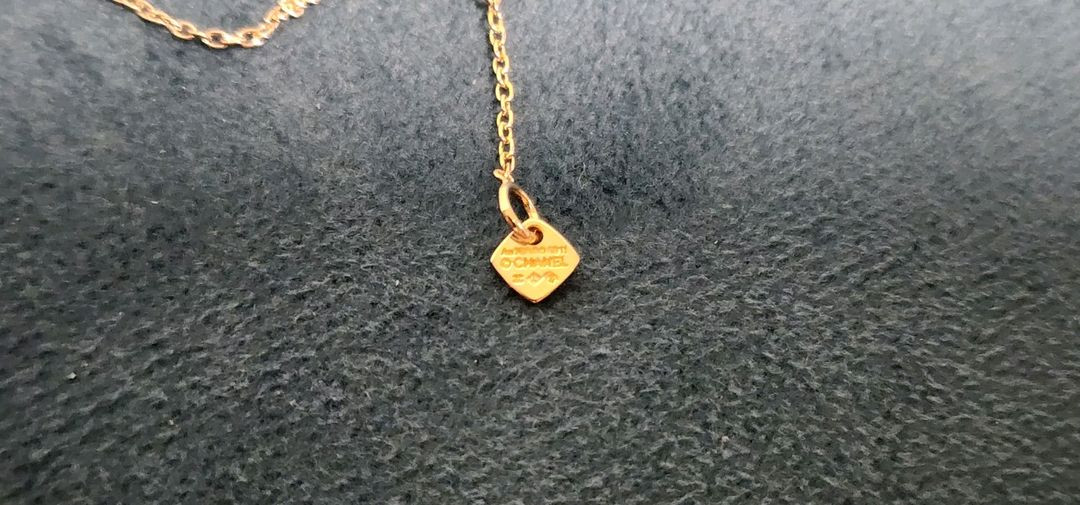 18k 옐로골드 색상 크러쉬 네크리스--7