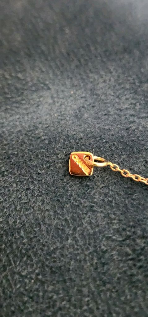 18k 옐로골드 색상 크러쉬 네크리스--8