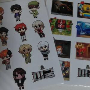 잠뜰tv 픽셀리 미궁 스티커 일괄 굿즈 이미지