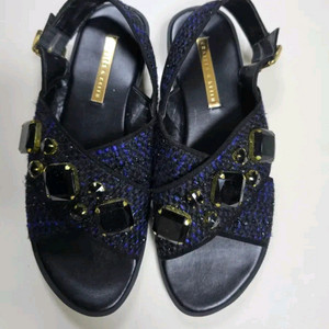 찰스앤키즈 트위드 보석 샌들 36(235)