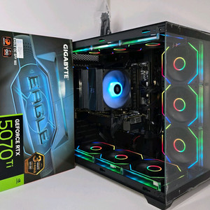 (새제품 블랙)라이젠 9800X3D, RTX5070Ti, 850W GOLD, B850M, 방송 게이밍컴퓨터본체