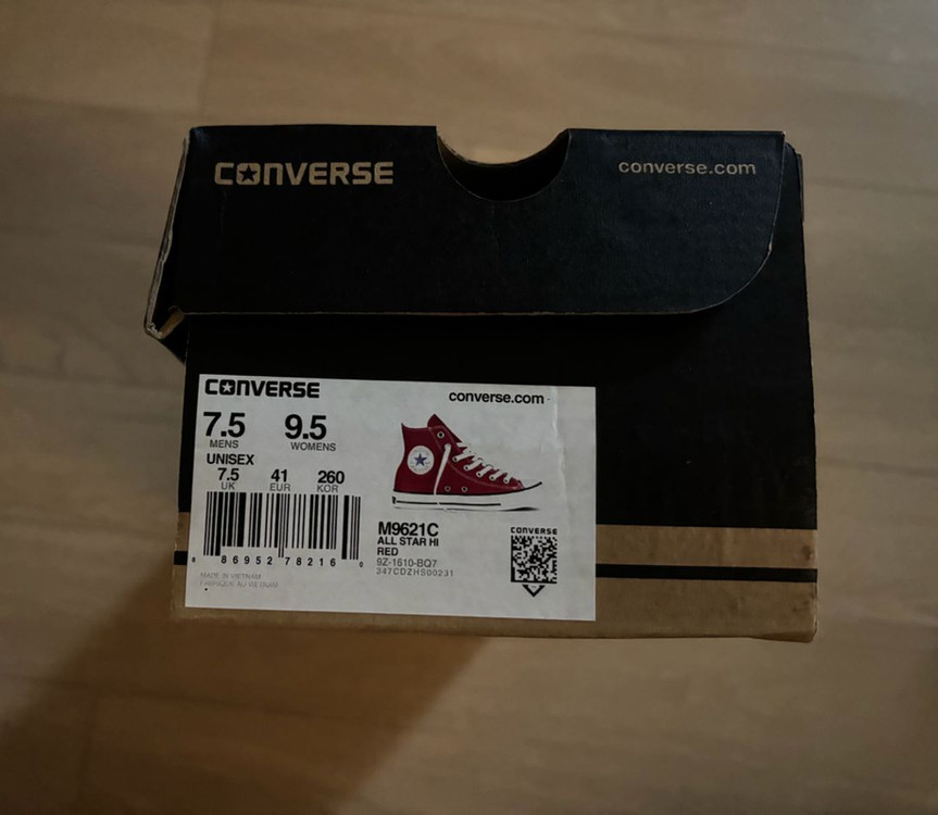 클래식 하이탑 로우 스니커즈 레드--1