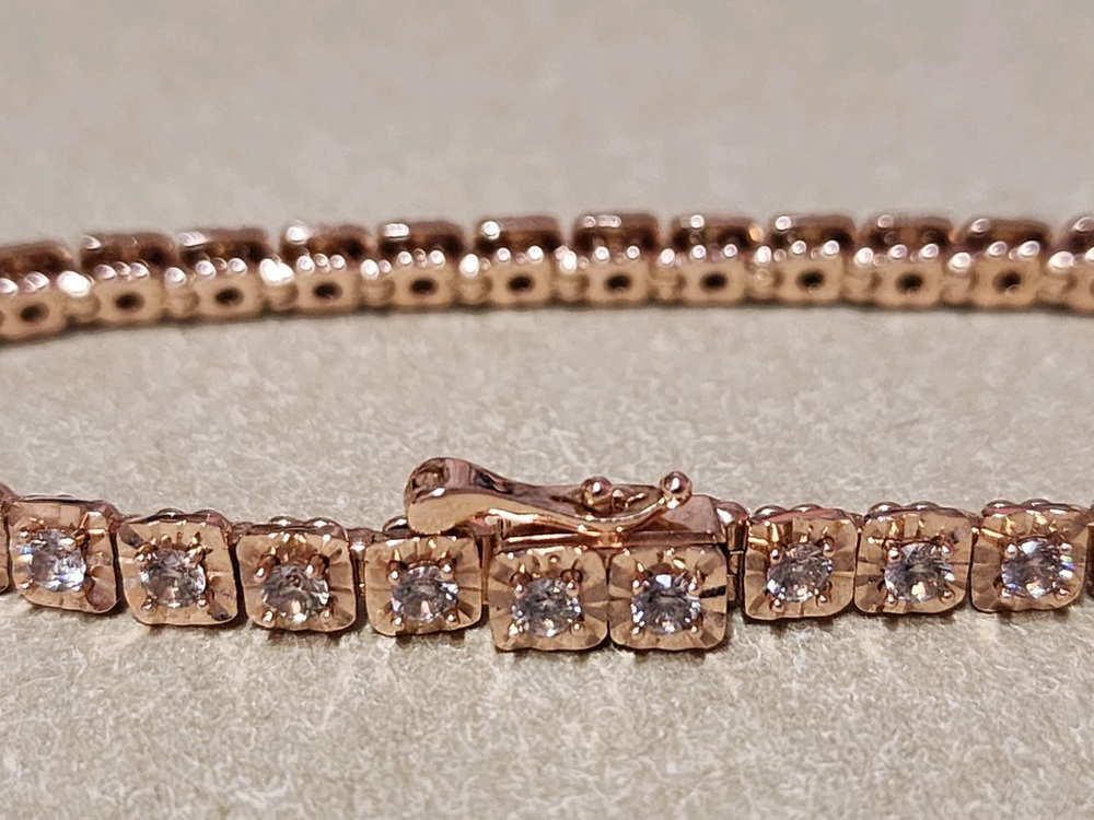 로제도르 14k 루미에 로즈골드 팔찌--1