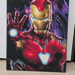 아이언맨 보석 십자수 액자