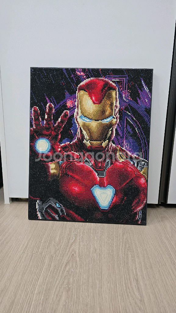 아이언맨 보석 십자수 액자--1