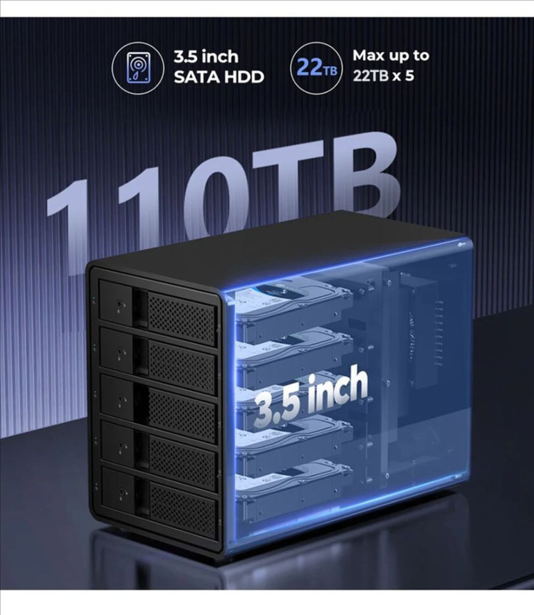 [무료배송] 오리코 5베이 외장하드 케이스--8