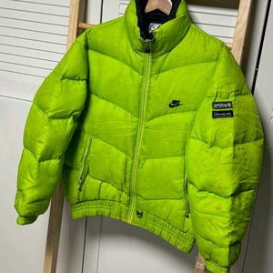나이키 연두콩 90s 삼나스포츠 숏패딩 자켓