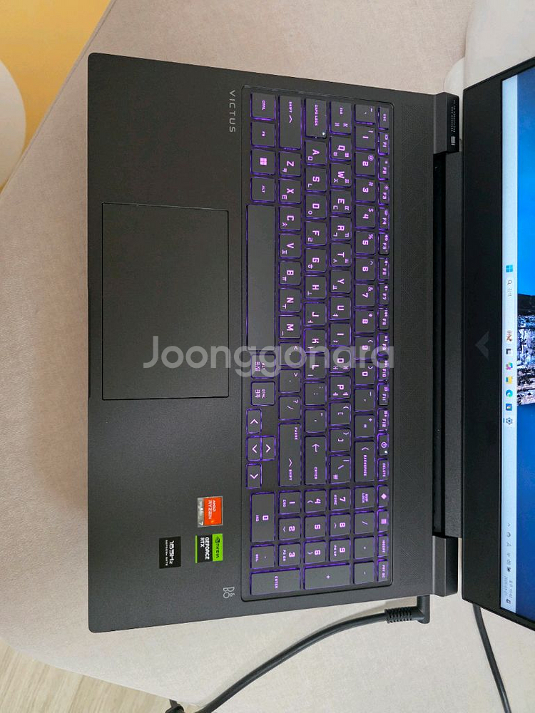 S급 HP 빅터스16 게이밍 노트북 QHD 라이젠7 16램 RTX4060--2