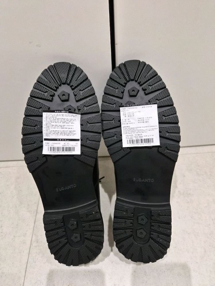 엘칸토 남성 더비슈즈 260mm 새상품--2