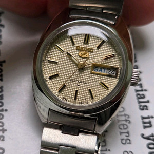 빈티지 세이코 터틀형 골드 와플판 오토매틱 여성용 브레이슬릿 ver. 이미지