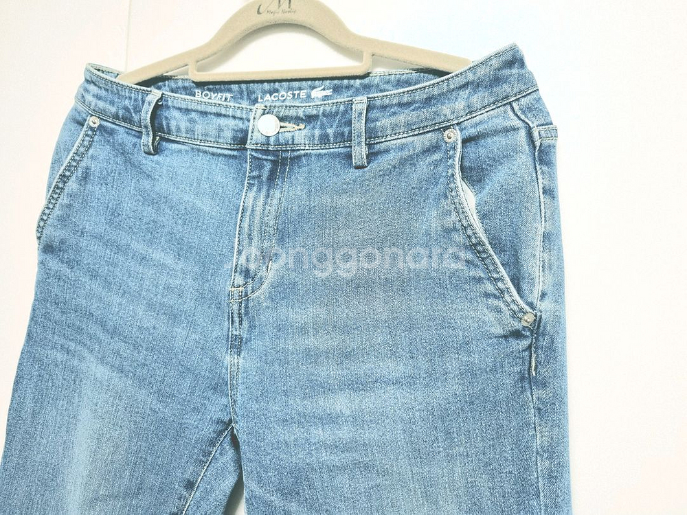 여성 신형케어라벨 라코스테 라코스떼 데님 팬츠 청바지 바지--2