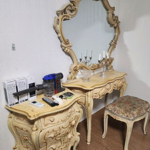 엔틱 화장대 세트