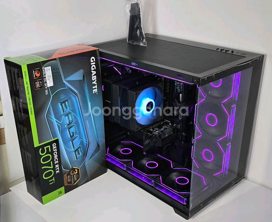 (새제품 블랙)라이젠 9800X3D, RTX5070Ti, 850W GOLD, B850M, 방송 게이밍컴퓨터본체--3