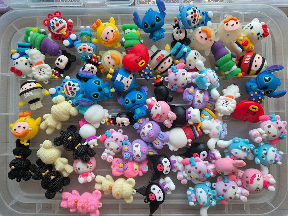 데코덴파츠 키링 비즈 지비츠재료 악세사리 부자재 공예재료--5