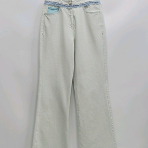 TIME 21SS 한섬 타임 와이드핏 데님 청바지 / 여 64 민트 연청