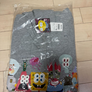 [4XL] 유니클로 UT x CPFM x 스폰지밥 스웨트 풀 파카 A 그레이 - KR