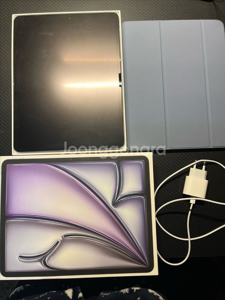 애플 아이패드 에어 13(M2) Wi-Fi 256GB 스페이스 그레이 박스풀 판매--1