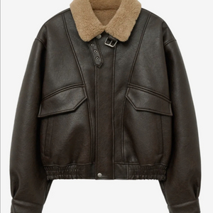 스페로네 A-2 워싱 레더 무스탕 자켓 브라운 M 이미지