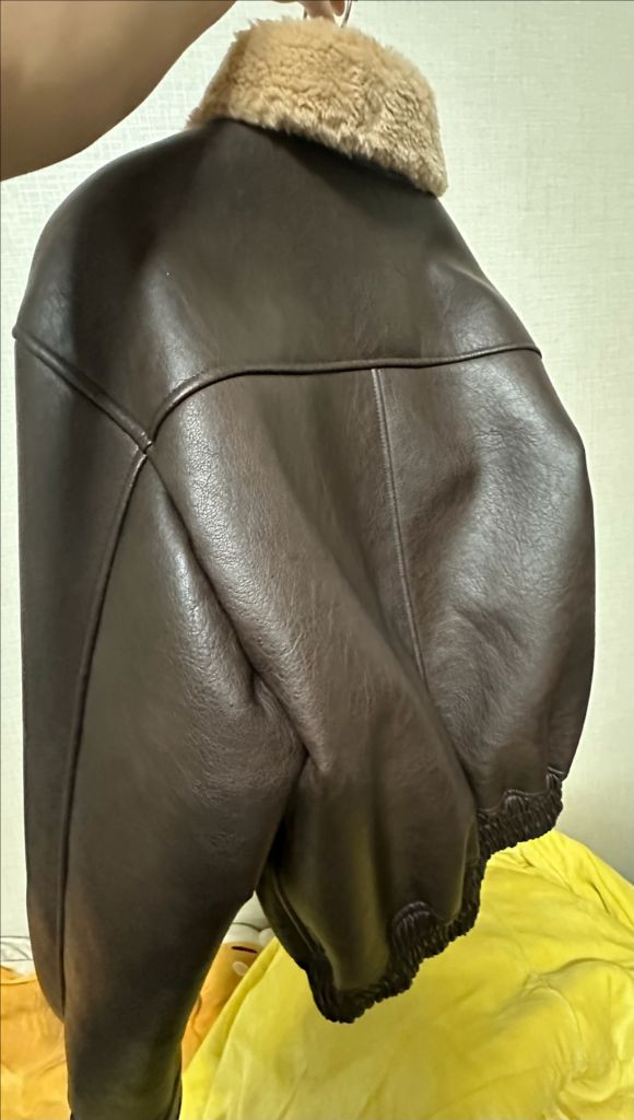 스페로네 A-2 워싱 레더 무스탕 자켓 브라운 M 이미지