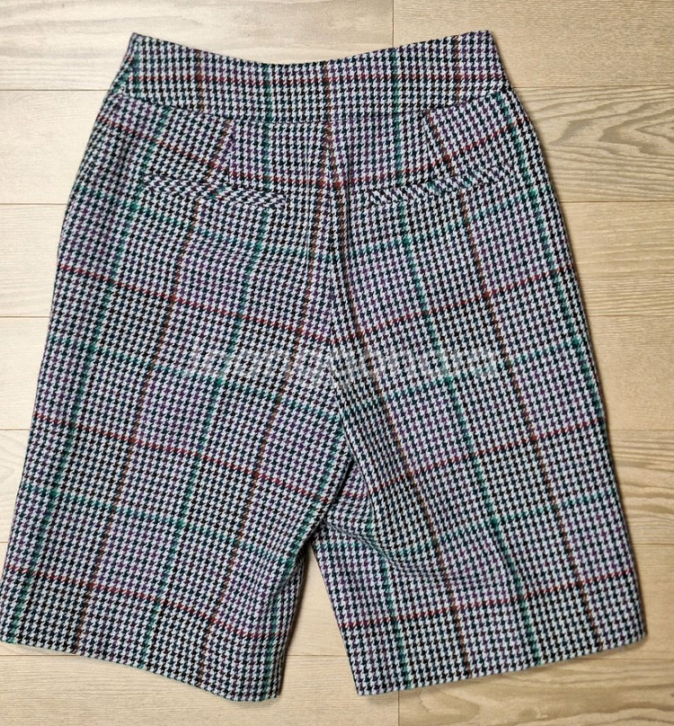 제시뉴욕 울체크 5부팬츠 XS사이즈--3