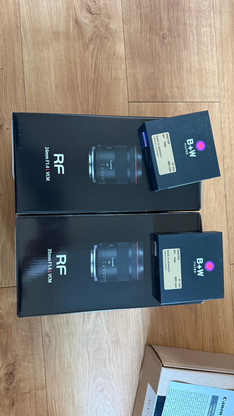 캐논 RF L VCM 24, 35, 50, 85mm 렌즈 세트 판매 이미지