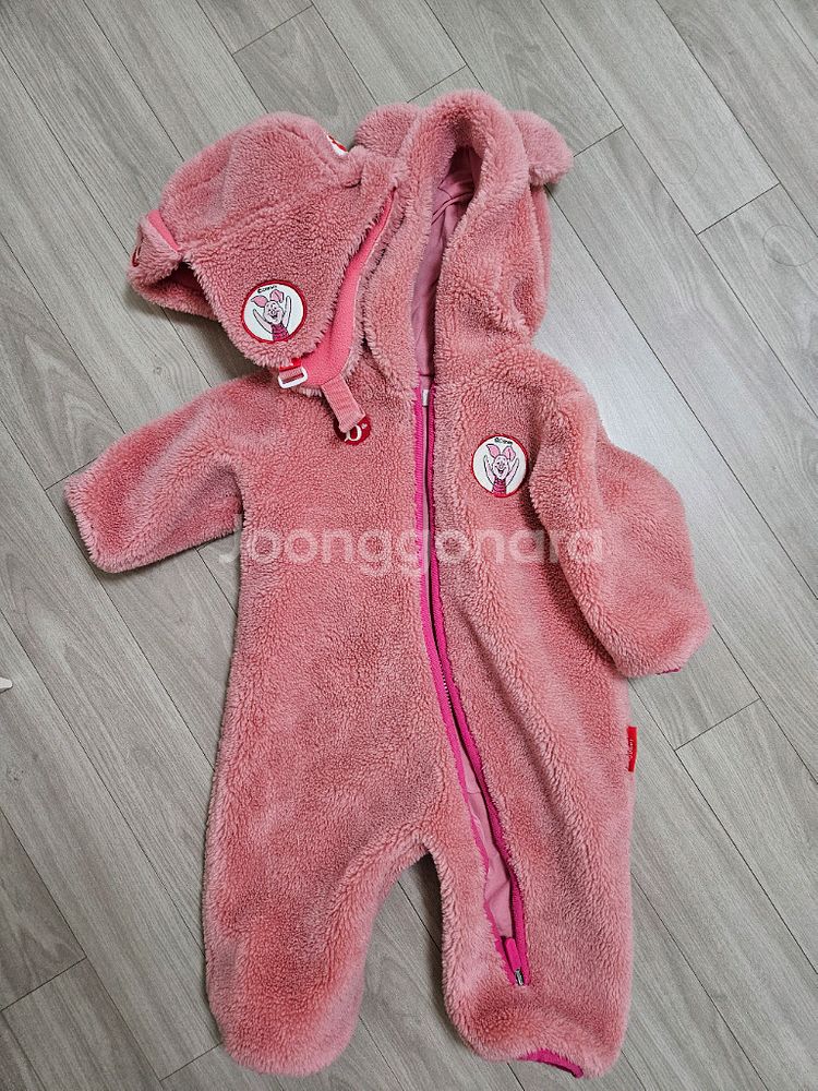 베베드피노 피글렛 우주복 모자 세트 90 중고--1