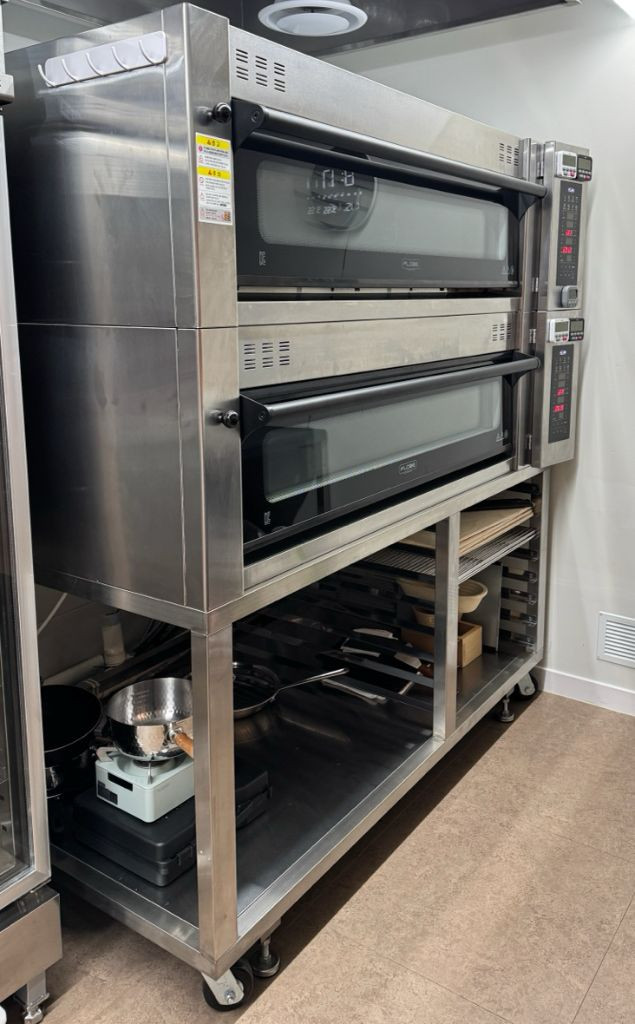 라진 데크오븐 4매2단 + 받침대--2