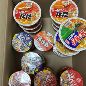 육개장.김치사발면 소컵 새우탕 진라면 컵라면 일괄 22개 판매