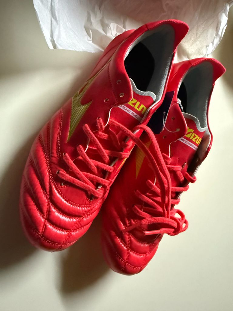 미즈노 모렐리아 네오4 MD 엘리트 250mm 새상품캥거루 가죽--7