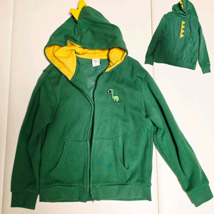 팬콧키즈 공룡 기모 후드집업 남아 점퍼 120~130 (9T)