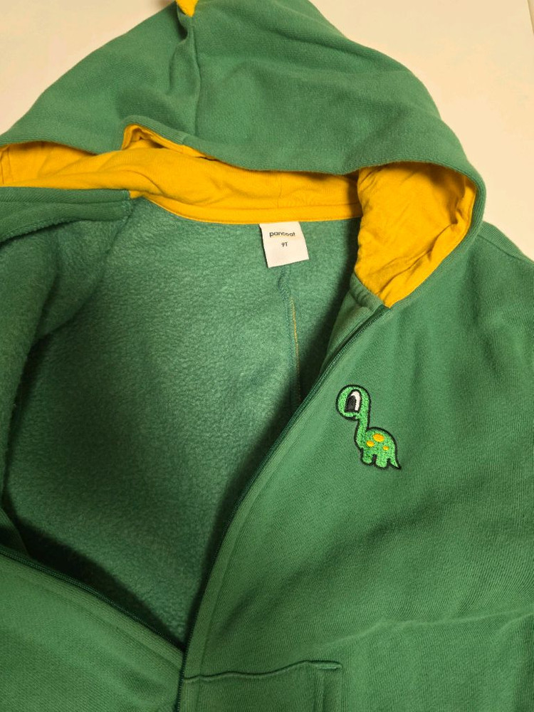 팬콧키즈 공룡 기모 후드집업 남아 점퍼 120~130 (9T)--1