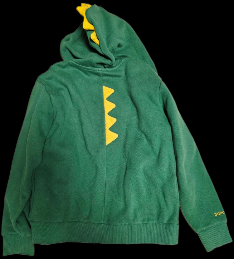 팬콧키즈 공룡 기모 후드집업 남아 점퍼 120~130 (9T)--2